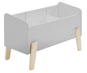 Šedý lakovaný úložný box na hračky Vipack Kiddy 39 x 80 cm