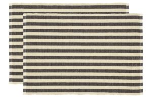 Södahl Set dvou šedých prostírání Stripe 48 x 33 cm